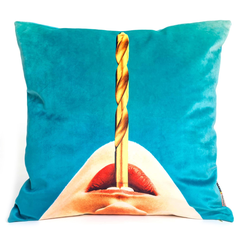 Подушка Seletti Cushion Drill Design Toiletpaper Бирюзовый Подушка Seletti Cushion Drill Design Toiletpaper Бирюзовый во Владивостоке | Loft Concept