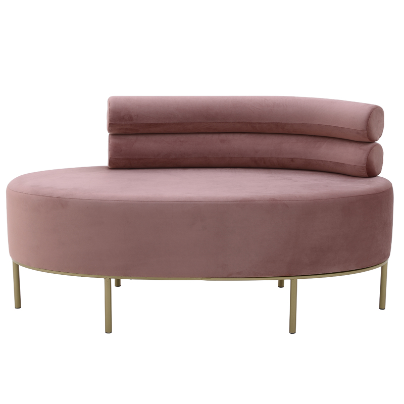 Кушетка Fening Lounge Pink Розовый Золотой Кушетка Fening Lounge Pink Розовый Золотой во Владивостоке | Loft Concept