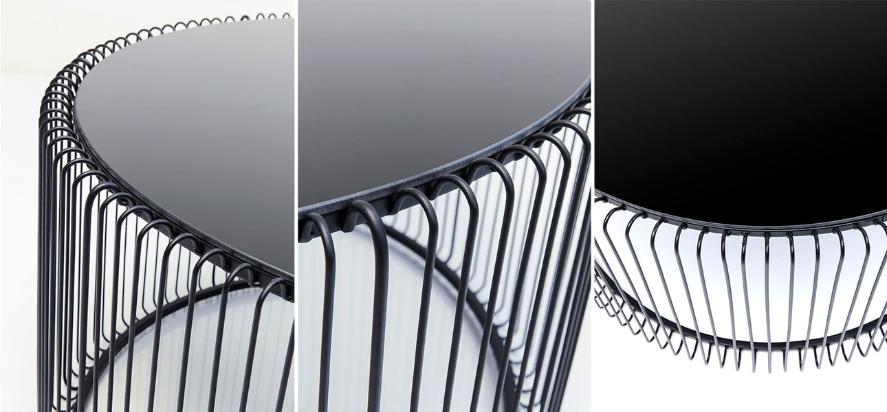 Кофейный столик круглый цвет черный Anthony - фото №1