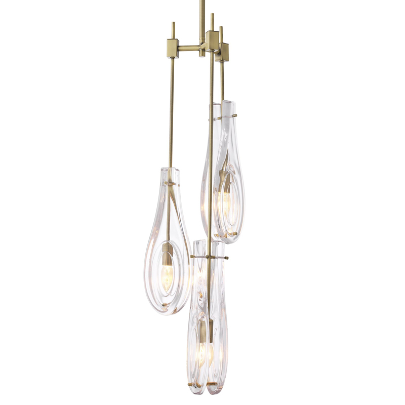 Люстра Eichholtz Chandelier Bellano S Brass Латунь Прозрачный Люстра Eichholtz Chandelier Bellano S Brass Латунь Прозрачный во Владивостоке | Loft Concept