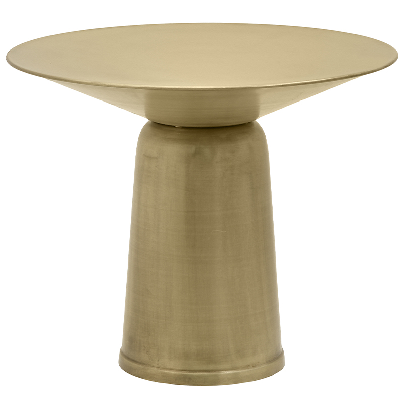 Круглый обеденный металлический стол Modern Caldron Metal Dining Table Золотой Круглый обеденный металлический стол Modern Caldron Metal Dining Table Золотой во Владивостоке | Loft Concept