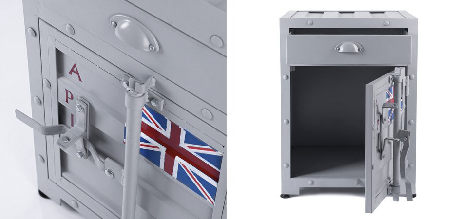 Тумба Union Jack с ящиком и дверью Тумба Union Jack с ящиком и дверью - Loft-Concept во Владивостоке
