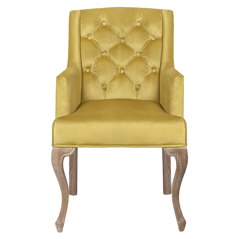 Кресло Mason Classical Armchair gold velour Желтый Коричневый Кресло Mason Classical Armchair gold velour Желтый Коричневый во Владивостоке | Loft Concept