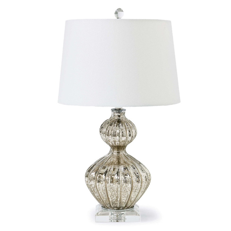 Настольная лампа Loraine Silver Table lamp Серебряный Настольная лампа Loraine Silver Table lamp Серебряный во Владивостоке | Loft Concept