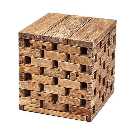 Приставной стол Wicker Bricks Коричневый Приставной стол Wicker Bricks Коричневый во Владивостоке | Loft Concept