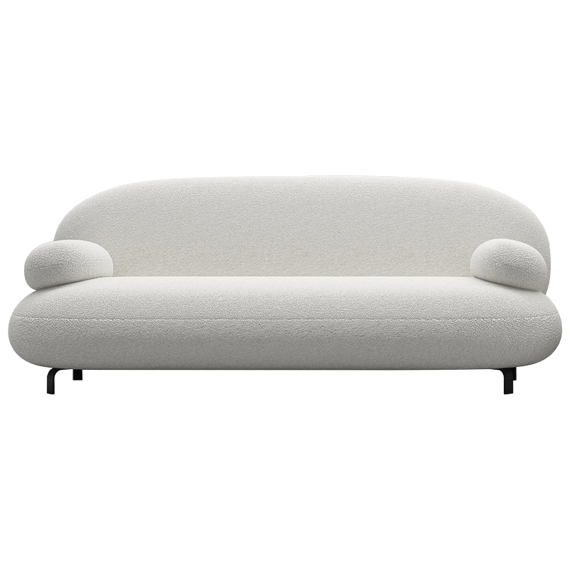 Диван Bethany White Sofa Белый Черный Диван Bethany White Sofa Белый Черный во Владивостоке | Loft Concept