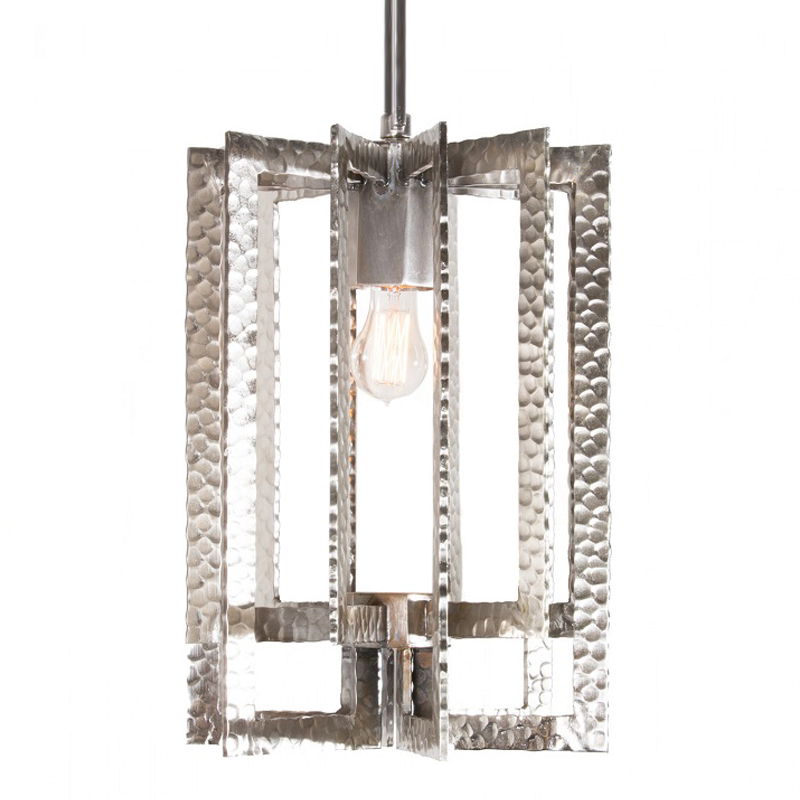 Подвесной Светильник Textured Cage Pendant Lamp silver Серебряный Подвесной Светильник Textured Cage Pendant Lamp silver Серебряный во Владивостоке | Loft Concept