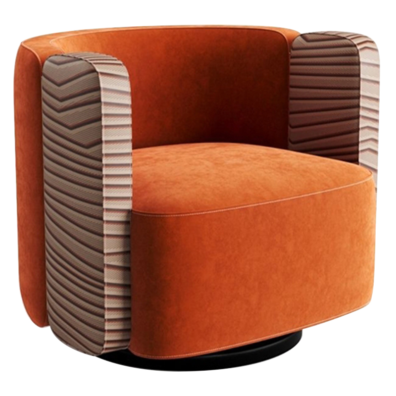 Дизайнерское кресло KELLY Armchair Оранжевый Бежевый Коричневый Дизайнерское кресло KELLY Armchair Оранжевый Бежевый Коричневый во Владивостоке | Loft Concept