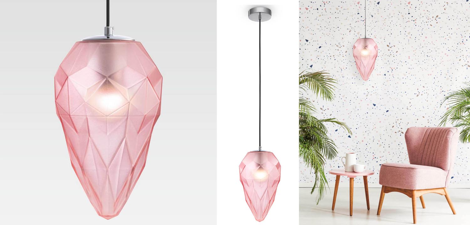 Подвесной светильник Jewel Athena pink 18 - фото