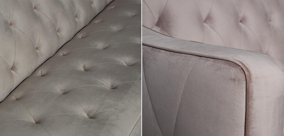 Диван Abbyson Emily Tufted Sofa Gray Диван Abbyson Emily Tufted Sofa Gray - Loft-Concept во Владивостоке