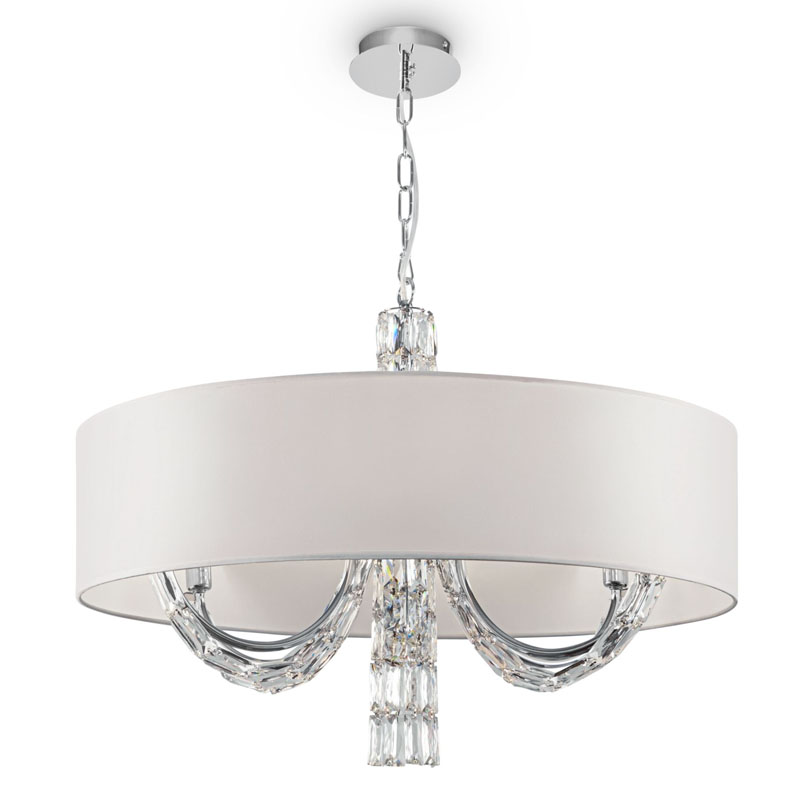Люстра Damiana Chandelier 70 Белый Хром Люстра Damiana Chandelier 70 Белый Хром во Владивостоке | Loft Concept
