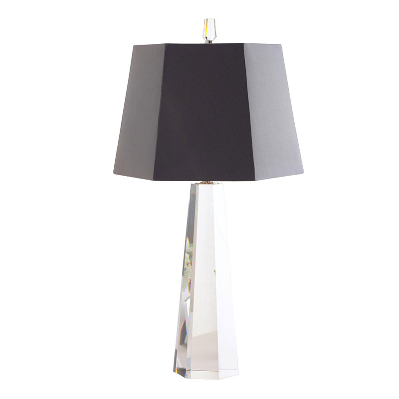 Настольная лампа Crystal Pyramid Table lamp Черный Настольная лампа Crystal Pyramid Table lamp Черный во Владивостоке | Loft Concept