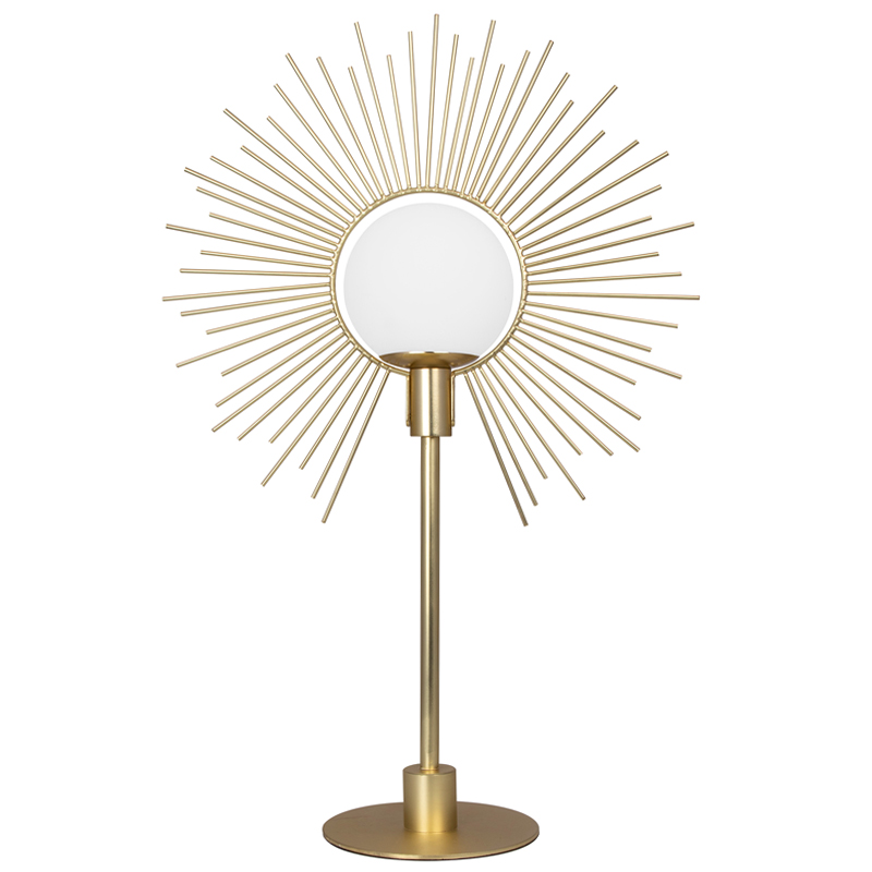 Настольная лампа Table lamp Soleil Латунь Белое матовое стекло Настольная лампа Table lamp Soleil Латунь Белое матовое стекло во Владивостоке | Loft Concept
