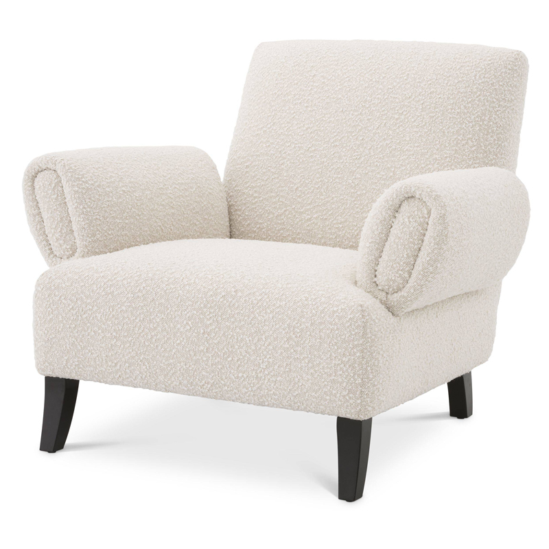 Кресло Eichholtz Chair Fausto Кремовый Черный Кресло Eichholtz Chair Fausto Кремовый Черный во Владивостоке | Loft Concept