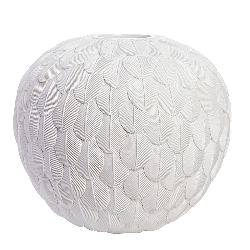 Ваза Feather Ball Белый Ваза Feather Ball Белый во Владивостоке | Loft Concept