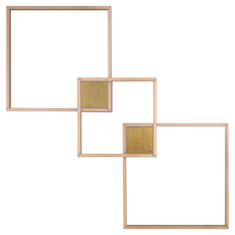 Потолочный светильник Squares Trio Geometrical Shape Ceiling Light Золотой Белый Потолочный светильник Squares Trio Geometrical Shape Ceiling Light Золотой Белый во Владивостоке | Loft Concept