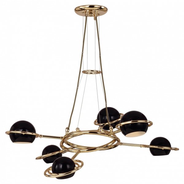 Люстра Delightfull Cosmo Suspention Light Black 6 Черный Люстра Delightfull Cosmo Suspention Light Black 6 Черный во Владивостоке | Loft Concept