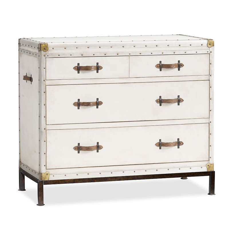 Комод в винтажном стиле Vintage Chests Белый Белый Коричневый Комод в винтажном стиле Vintage Chests Белый Белый Коричневый во Владивостоке | Loft Concept
