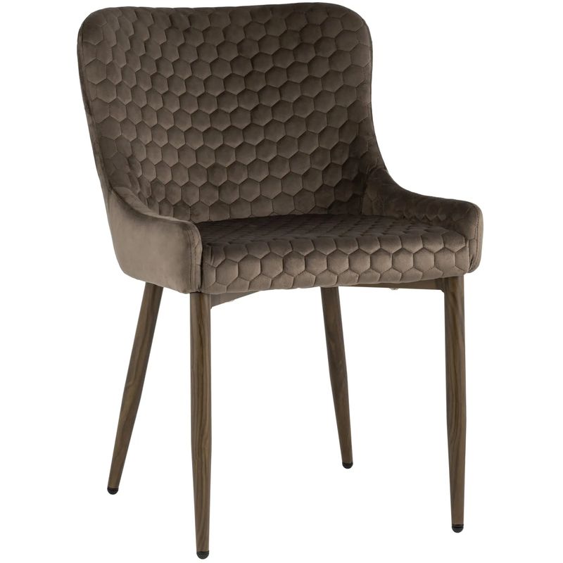 Стул Stitch Honey Chair Коричневый Велюр Коричневый во Владивостоке | Loft Concept 