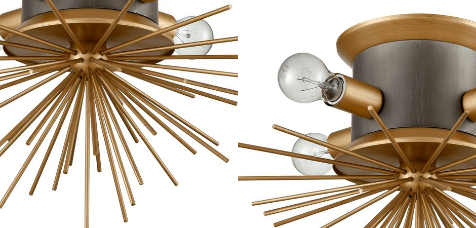 Потолочный светильник Hedgehog Brass Chandelier Потолочный светильник Hedgehog Brass Chandelier - Loft-Concept во Владивостоке