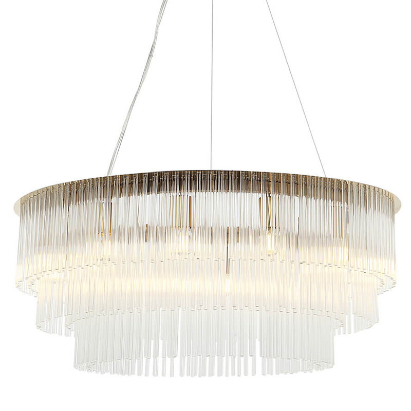 Люстра Harrison Chandelier gold 12 lamp Глянцевое золото Прозрачный Люстра Harrison Chandelier gold 12 lamp Глянцевое золото Прозрачный во Владивостоке | Loft Concept