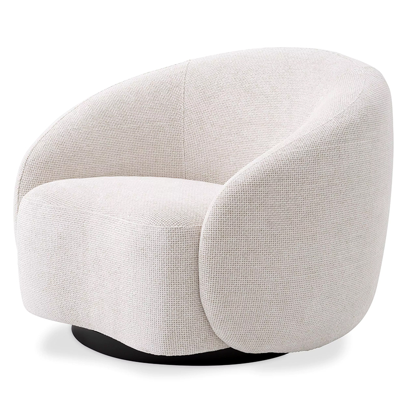Кресло Eichholtz Swivel Chair Amore Молочный Черный Молочный Черный Кресло Eichholtz Swivel Chair Amore Молочный Черный Молочный Черный во Владивостоке | Loft Concept