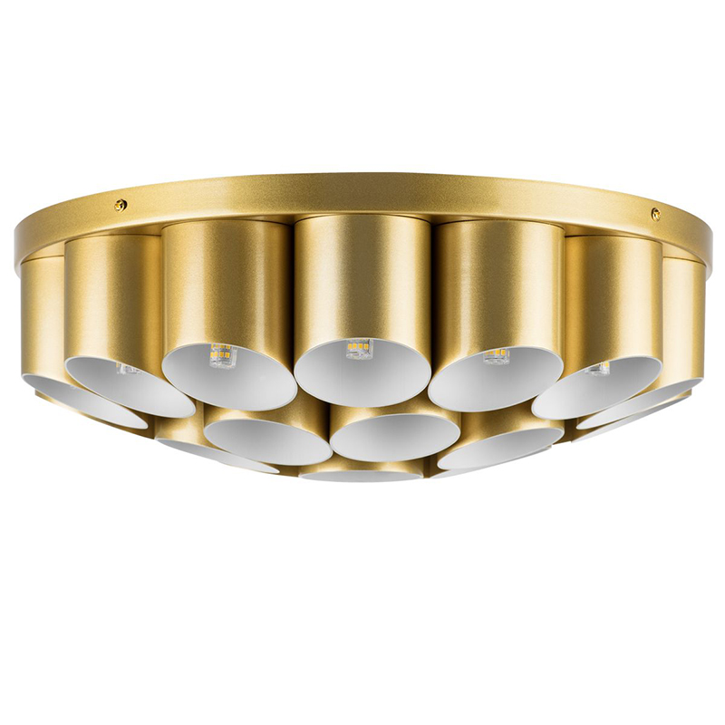 Потолочный светильник Garbi Gold Pipe Organ Ceiling Lamp 22 Золотой Белый Потолочный светильник Garbi Gold Pipe Organ Ceiling Lamp 22 Золотой Белый во Владивостоке | Loft Concept