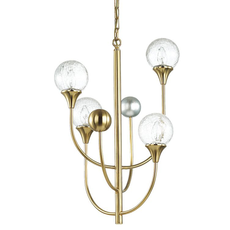 Люстра Benniga Chandelier 4 Золотой Прозрачный (Transparent) Люстра Benniga Chandelier 4 Золотой Прозрачный (Transparent) во Владивостоке | Loft Concept
