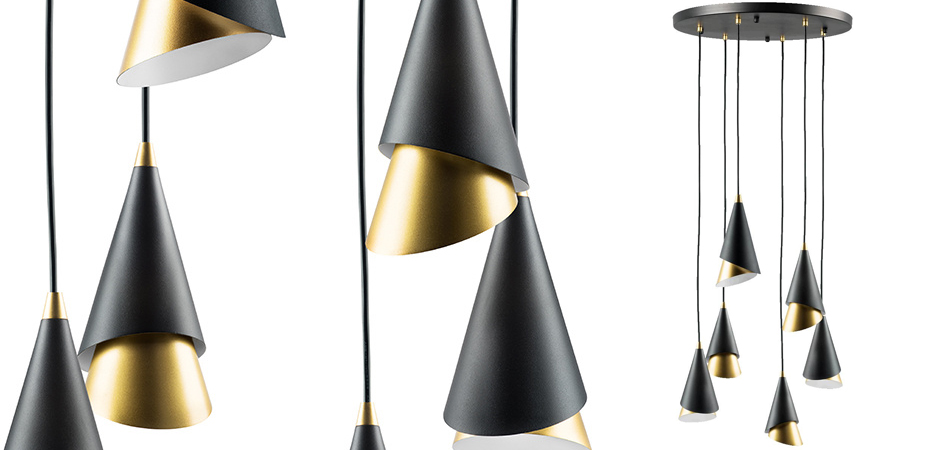 Люстра Lucio Black and Gold 6 Люстра Lucio Black and Gold 6 - Loft-Concept во Владивостоке
