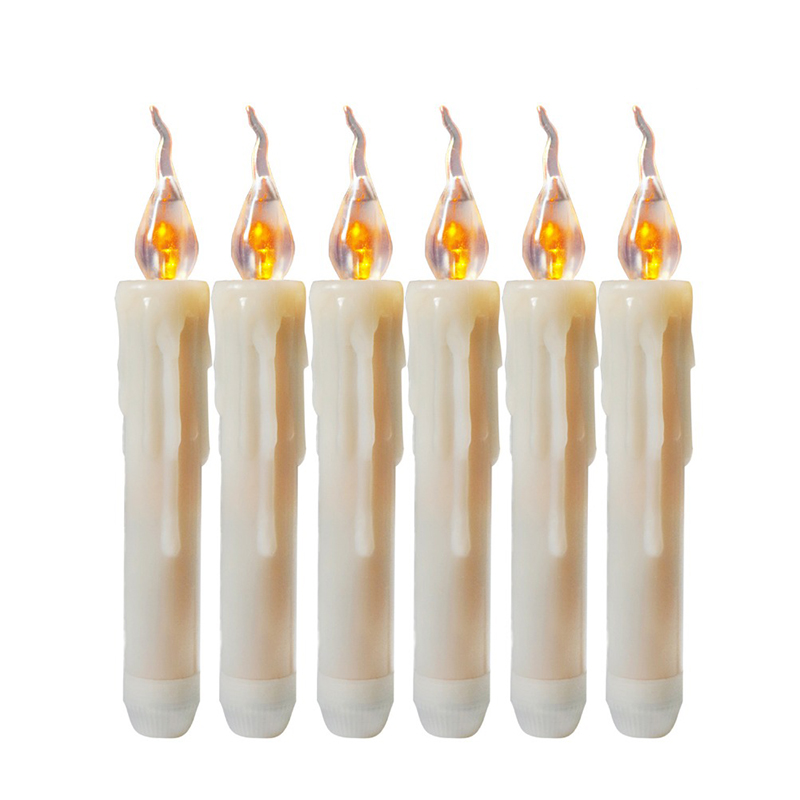 Набор из 6-ти свечей LED Candles Simulated Fire Белый Набор из 6-ти свечей LED Candles Simulated Fire Белый во Владивостоке | Loft Concept