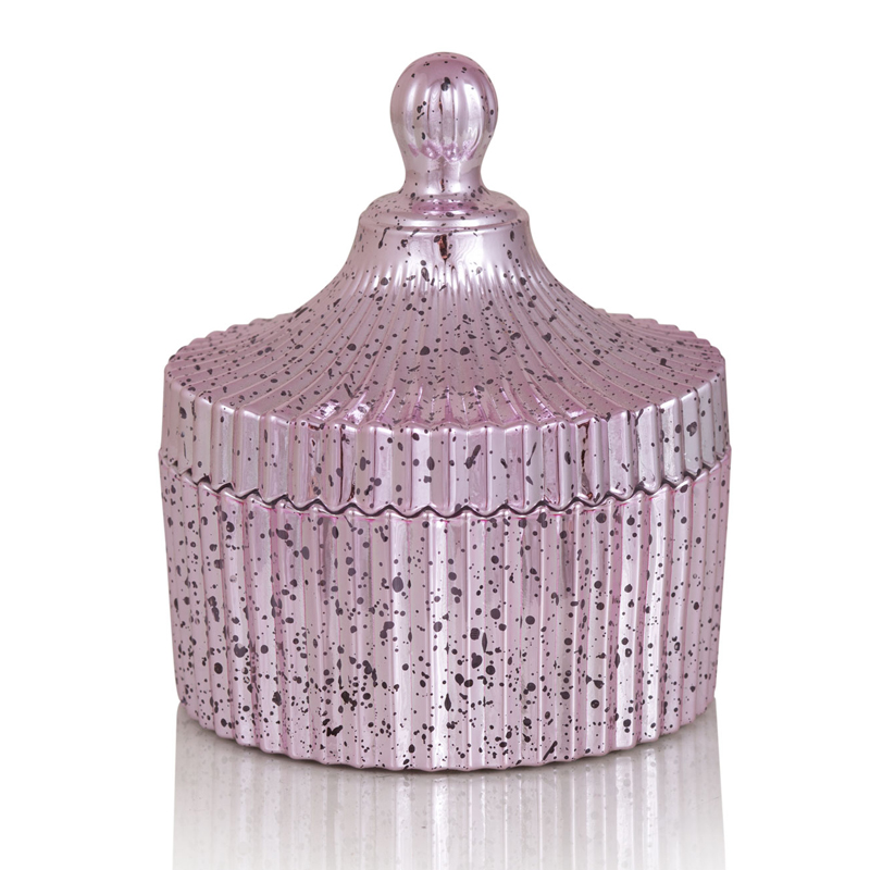 Шкатулка Glass Vessel With Lid розовая Розовый Шкатулка Glass Vessel With Lid розовая Розовый во Владивостоке | Loft Concept