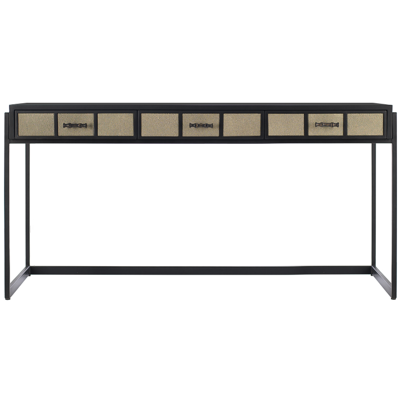 Рабочий стол Lavern Stingray Texture Desk Черный Бежевый Металлик винтаж Рабочий стол Lavern Stingray Texture Desk Черный Бежевый Металлик винтаж во Владивостоке | Loft Concept