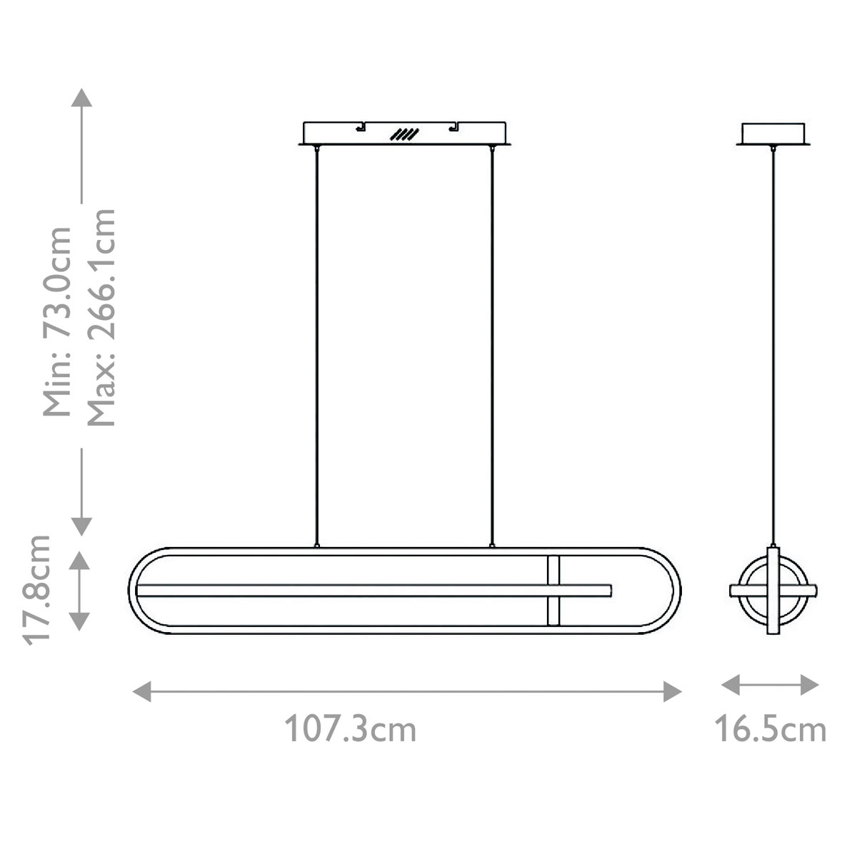 Подвесной светильник с вытянутой овальной формой Eurofase во Владивостоке