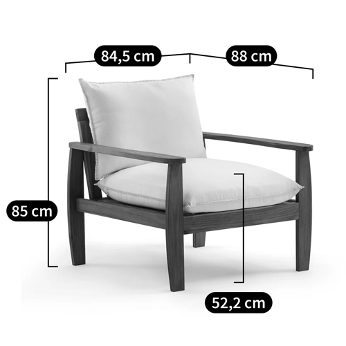 Кресло с каркасом из массива акации Melody Wooden Chair во Владивостоке