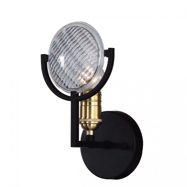 Бра RH Gaslight Lens Sconce 1 Черный Бра RH Gaslight Lens Sconce 1 Черный во Владивостоке | Loft Concept