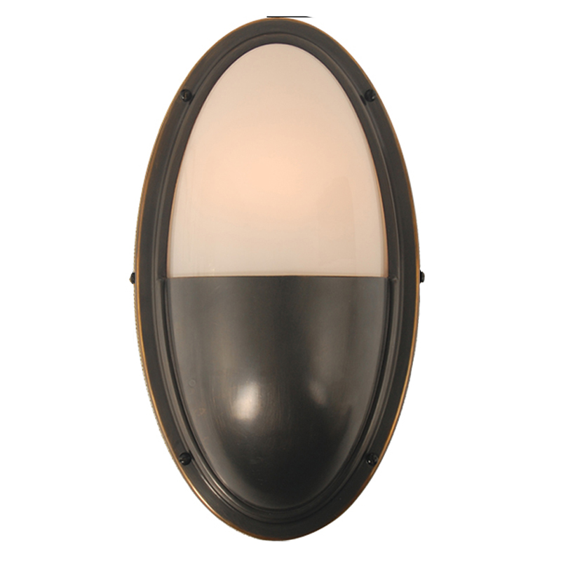 Бра Benita Loft Sconce black Черный Белое матовое стекло Бра Benita Loft Sconce black Черный Белое матовое стекло во Владивостоке | Loft Concept