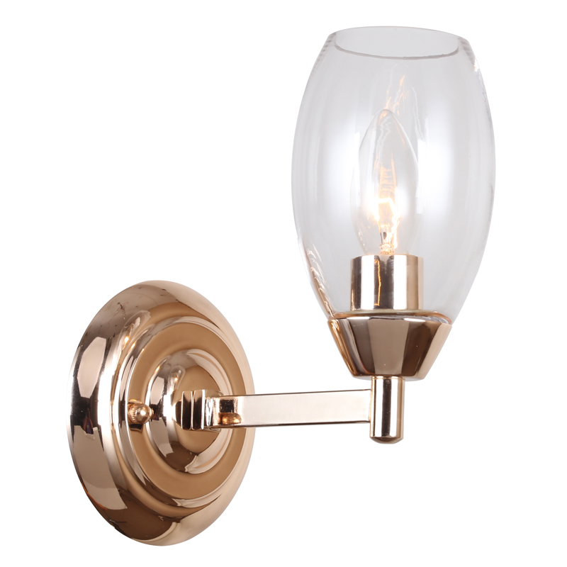 Бра Julian Sconce Глянцевое золото Прозрачный Бра Julian Sconce Глянцевое золото Прозрачный во Владивостоке | Loft Concept