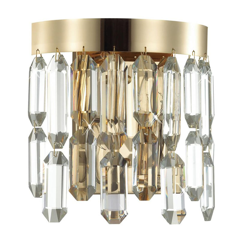 Бра Crystal Polyhedrons Wall Lamp Gold Глянцевое золото Прозрачное Стекло Бра Crystal Polyhedrons Wall Lamp Gold Глянцевое золото Прозрачное Стекло во Владивостоке | Loft Concept