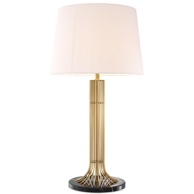 Настольная лампа Eichholtz Table Lamp Biennale Белый Глянцевое золото Черный Мрамор Nero Настольная лампа Eichholtz Table Lamp Biennale Белый Глянцевое золото Черный Мрамор Nero во Владивостоке | Loft Concept