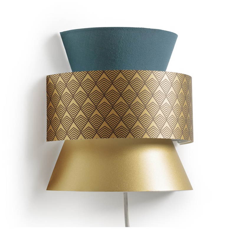 Бра Sconce Blue & Gold Синий Золотой Бра Sconce Blue & Gold Синий Золотой во Владивостоке | Loft Concept