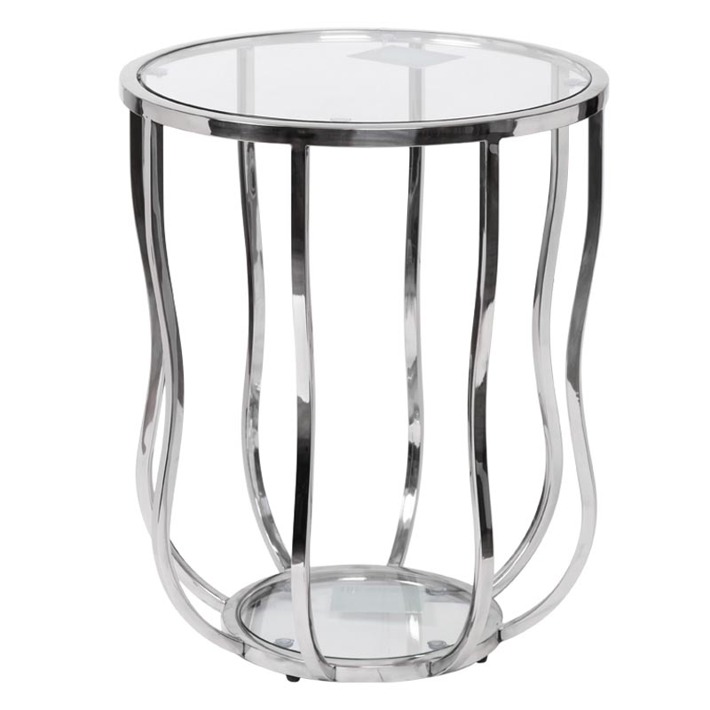 Приставной стол Fedric Side Table silver Серебряный Приставной стол Fedric Side Table silver Серебряный во Владивостоке | Loft Concept
