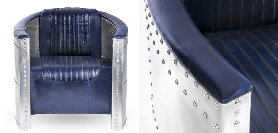 Кресло Aviator Tomcat chair Blue Кресло Aviator Tomcat chair Blue - Loft-Concept во Владивостоке