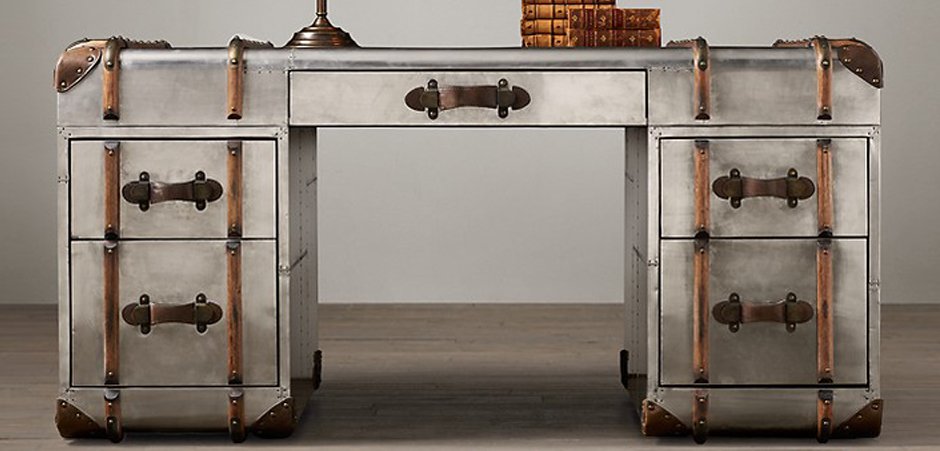 Стол RH Richards metal trunk Desks Стол RH Richards metal trunk Desks - Loft-Concept во Владивостоке