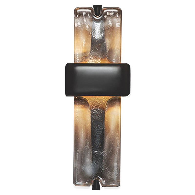 Настенный светодиодный светильник Rhyme Wall Lamp Черный Прозрачное Стекло Настенный светодиодный светильник Rhyme Wall Lamp Черный Прозрачное Стекло во Владивостоке | Loft Concept
