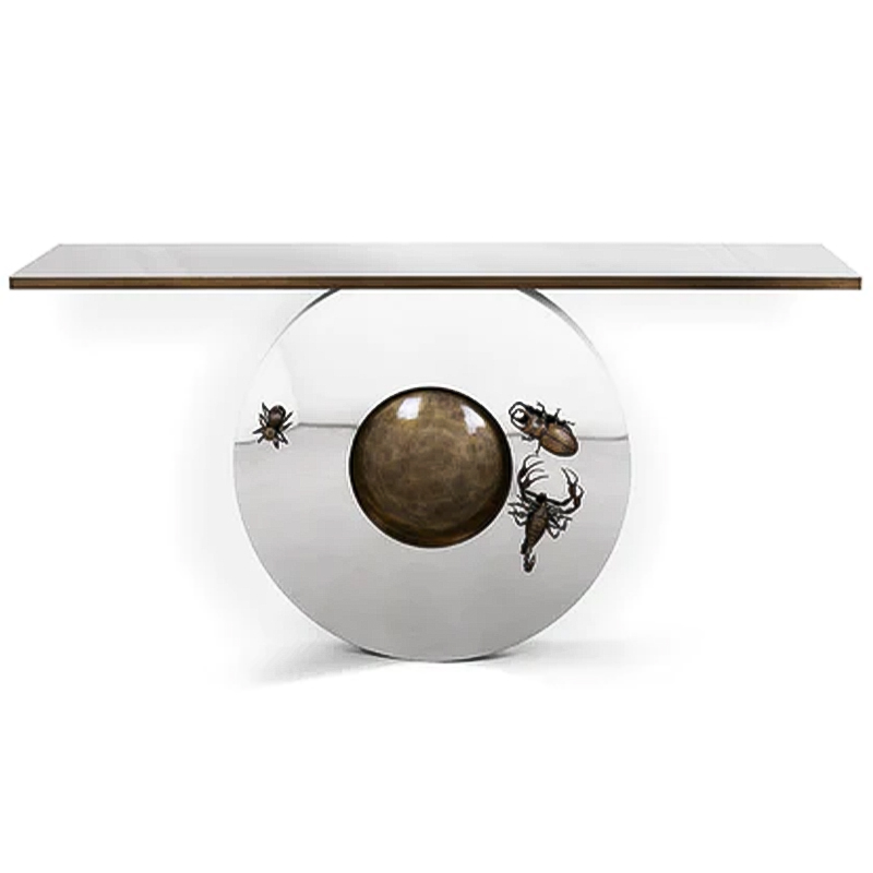 Консоль Metamorphosis Console Латунь Зеркало Консоль Metamorphosis Console Латунь Зеркало во Владивостоке | Loft Concept