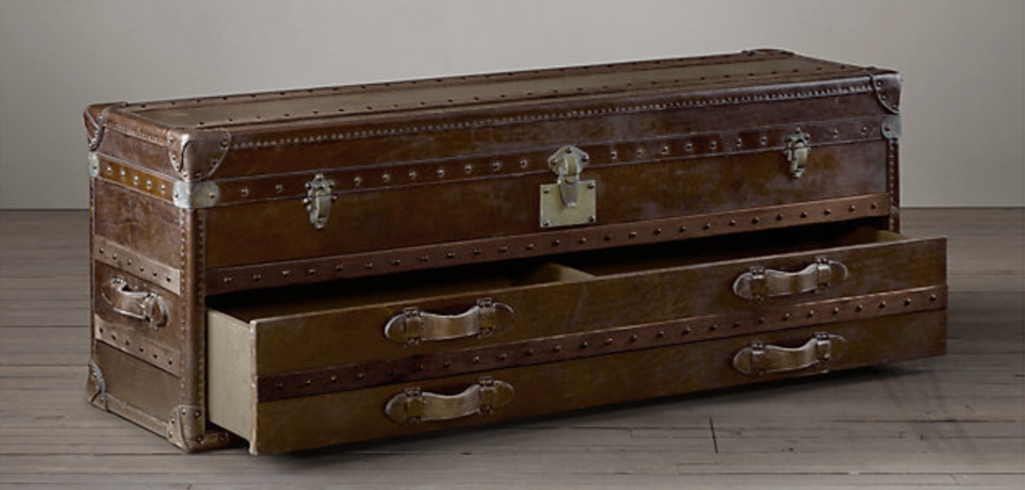 Restoration Hardware Mayfair Steamer Trunk Low Chest Restoration Hardware Mayfair Steamer Trunk Low Chest - Loft-Concept во Владивостоке