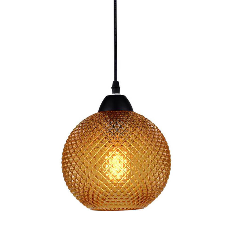 Подвесной светильник Crystal Galaxy Ball amber glass Черный Янтарь (Amber) Подвесной светильник Crystal Galaxy Ball amber glass Черный Янтарь (Amber) во Владивостоке | Loft Concept