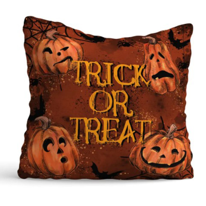 Подушка Halloween Trick or Treat Черный Оранжевый Подушка Halloween Trick or Treat Черный Оранжевый во Владивостоке | Loft Concept