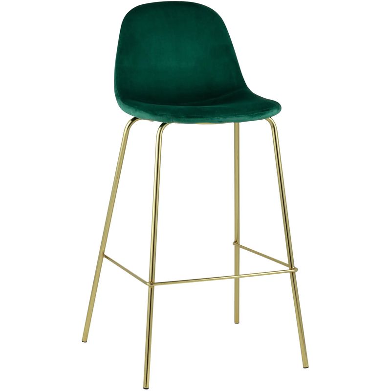 Барный Стул Archie Chair Зеленый Велюр Зеленый Золотой Барный Стул Archie Chair Зеленый Велюр Зеленый Золотой во Владивостоке | Loft Concept