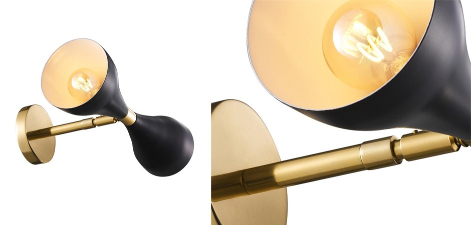 Бра Wall Lamp Cordero Black Бра Wall Lamp Cordero Black - Loft-Concept во Владивостоке